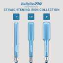 BabylissPRO Nano Titanium Ultra-Sleek Hair Straightener, Flat Iron for All Hair Types