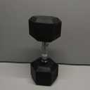 Amazon Basics Rubber Hex Dumbbell Hand Weight, 25lb