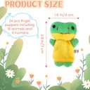 24 Pcs Finger Puppets Set,Soft Plush Finger Puppet Toys for Kids,Storytime Learning Aid,Mini Plush Figures Toy Assortment for Toddlers,Party,Playtime,School