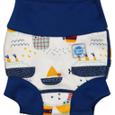 Splash About Happy Nappy Reusable Swim Diaper, Tug Boats, M 3-6 Months