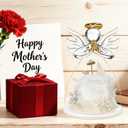 Mothers Day Mom Gifts for Mom,Fresh Flowers for Delivery,Birthday Gifts for Women Her,Preserved Flowers in Angel Figurines,Angel Gifts for Moms Mothers Day Grandma Wife Sister Valentines,White Gift