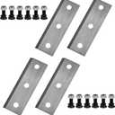 4 Pack Wood Chipper Shredder Blades Replacement for Landworks, Superhandy LCE12, Greatcircleusa GUO054 Mini Steel Wood Chipper and EFCUT C30, C30 Mini, C30 Lite&3-in-1 Wood Chippers Shredders Blade