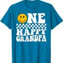 One Happy Dude 1st Birthday One Cool Grandpa Family Matching T-Shirt Small