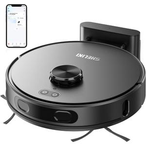 Robot Vacuum and Mop Combo, Mapping Robotic Vacuums Cleaner with LiDAR Navigation Smart & Strong Suction, WiFi/App/Alexa/Voice Control, Obstacle Avoidance, for Home, Wood/Hard Floors, Pet Hair -Grey
