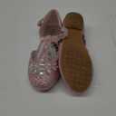 DREAM PAIRS Girls Mary Jane Dress Shoes Pearl T-Strap Party Flower Wedding Princess Flats for Toddler Little Big Kid (Pink)