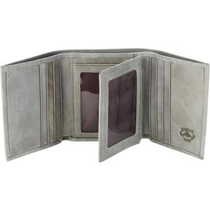 Stealth Mode Trifold Wallet for Men RFID Blocking – Genuine Napa Leather Extra Capacity Mens Wallet, 11 Card Slots, 3 ID Windows, Flip Out ID Holder, Large Tri Fold Leather Wallet for Men - Gift Ready