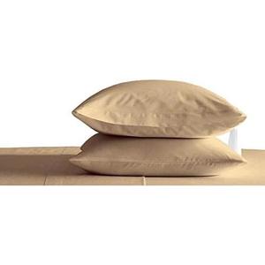 Set of Two Oversized Superhuge Pillow Case - Cover - 100% Egyptian Cotton, 600 Thread Count Sateen, (Size 31 x 40) (31 X 40, Taupe)