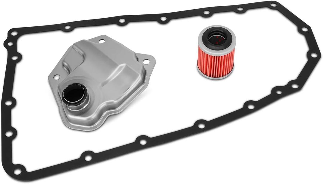 CVT Transmission Filter Oil Pan Gasket Kit 20 Holes Compatible with 2007-2017 Nissan Dodge Jeep Mitsubishi Rogue Rogue Select Sentra, Caliber, Compass Patriot, Lancer Replace# 31728-1XF02, 31397-1XF0C