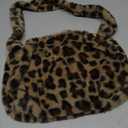 Girls Women Shoulder Clutch Purse Underarm Bag Fluffy Fuzzy Faux Fur Mini Cute Tote Handbag