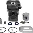Cylinder Top End Rebuild Kit Replace 1141 020 1206, Compatible with Stihl MS291 MS291C MS271 MS271C Chainsaw47mm Big Bore Piston and Cylinder Top and Rebuild Kit