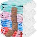 4 Packs Checkered Plaid Turkish Beach Towel Beach Blanket Sandproof Fast Drying Extra Palm Spring Cabo San Lucas Venice Trip Essentials Pueto Vallarta Nassau Cosaster Accessories Resort Key West