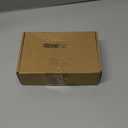 Roowest 96 Pcs Miniature Ornaments for Snow Globe Kit DIY Christmas Village Decoration Christmas Figurines Mini Ornaments with Snowman Reindeer Santa Claus Snowflake (White Green Sliver)