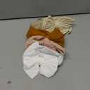 Niceye Handmade Baby Headbands Soft Stretchy Nylon Hair Bands with Bows for Newborn Infant Baby Toddler Girls- Pack of 6 (Pink)