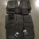 Fit Car Seat Covers Compatible with 2001-2024-2025- Premium Leather, Waterproof-BreathableAll-Weather Seat Cushion Protecto & Airbag Compatible, (Full Set,Black)