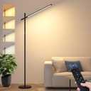 LED Corner Floor Lamp, 360Rotating Head, Super Bright 1800LM Dimmable Minimalist Floor Lamps with Remote Control, 3000K-6000K Modern Corner Light, 67" Tall Standing Lamp for Living Room, Bedroom, Office