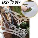 DAZONGE Spider Webs Halloween Decorations, Stretchy Halloween Beef Netting Spider Web, Spooky Spider Web Decorations for Haunted House