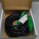 RVGUARD 4 Prong 30 Amp 25 Foot Generator Extension Cord, NEMA L14-30P/L14-30R, 125/250V Up to 7500W 10 Gauge SJTW Generator Cord with Cord Organizer, ETL Listed