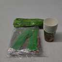 Cartoon Birthday Party Decorations, Pixel Styled Gamer Party Supplies Includes Plates Napkins Cups Tablecloth Forks Spoons Knives Banner, for Video Game Themed Party (Set)