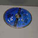 RHAPSODY 14 Inch Diamond Concrete Saw Blade, Turbo Segmented General Purpose Blade Dry/Wet Cutting Concrete, Reinforced Concrete, Masonry, Brick, Block,1"-20mm Arbor