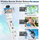 Hanpusen Tripod for Canon Camera, Wireless Shooting Grip with Remote Control - Tripod Stand with Rechargeable Shutter Release for R8/G7 X III/R50/R10/R100/M50/M200/M6 II/G5 X II, Replace HG-100TBR