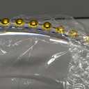 supernal 12pcs Clear Charger Plates Plastic Gold Chargers With Beaded Rimmed 13Inch Set of 12 Premium Plastic Dinnerware for Dinner Plates Suitable For Wedding,Christmas Party,Birthday,Mother's Day