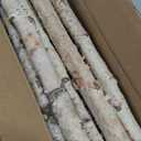 Sancodee 12-Pack White Birch Logs for Fireplace - Natural Decorative Birch Branches for Mantel, Fake Fireplace, Indoor Decor, DIY Crafts, and Planter Decoration (0.8"-1.6" Dia. x 16" Long)