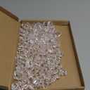 160 Pcs Fake Ice Cubes for Vase Filler, Fake Diamonds 22 * 18mm Acrylic Rocks for Vases, Plastic Gems, Artificial Crushed Ice Props for Sensory Bin Filler, Table Confetti, Faux Centerpieces (Clear)