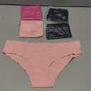 Seamless Underwear for Women No Show Panties Invisibles Briefs Soft Stretch Bikini Underwears 6 Pack, Size Large