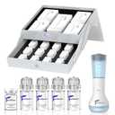 Micro Infusion Skincare System - 0.25mm Facial Stamp with Collagen Peptide & Hyaluronic Acid Serum At Home Glow- 3 Month Supply