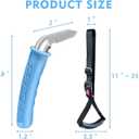 3 x Car Door Handle for Elderly, Portable Car Assist Handle, with Car Grab Handle, Vehicle Assist Handles Designed for Seniors and Handicapped (Blue - 1 Pack Handle + Strap)