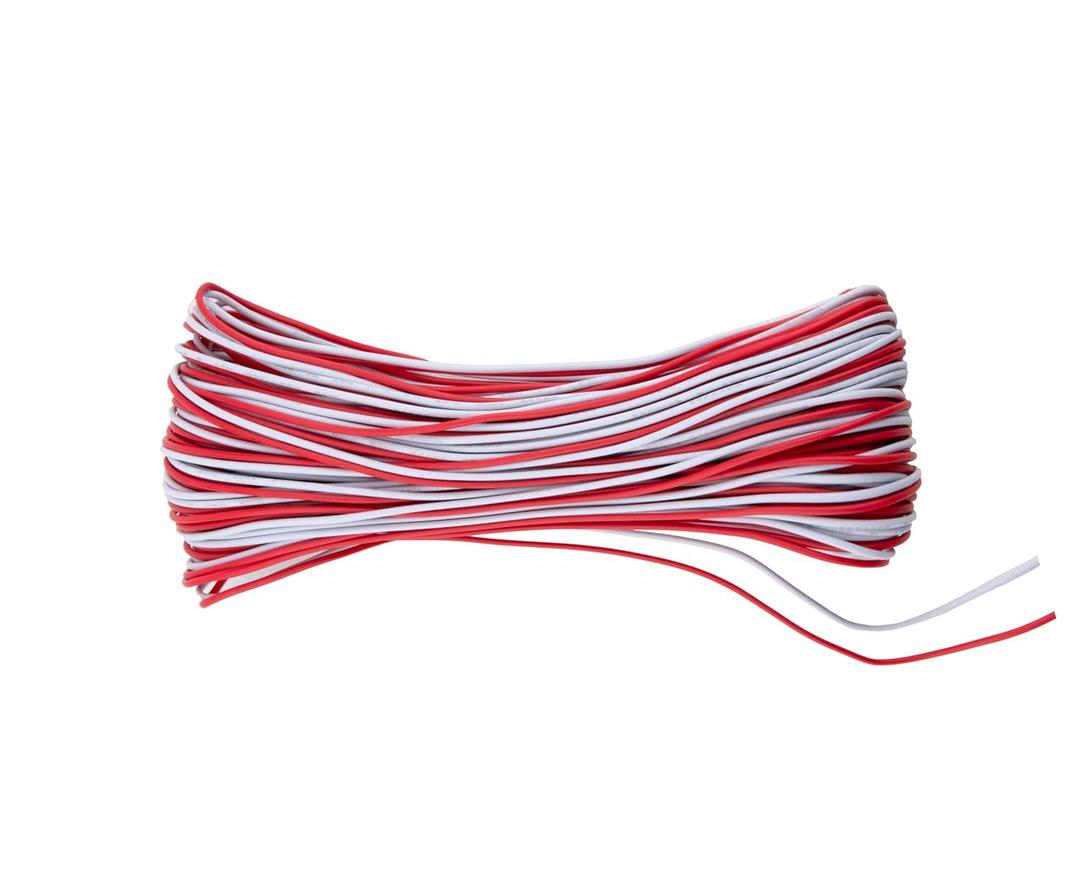 Bell Wire 24/2 AWG, Universal Garage Door Wire, 50ft, Suitable for Doorbells, Intercoms, Thermostat Controls, Anti-Theft Alarms