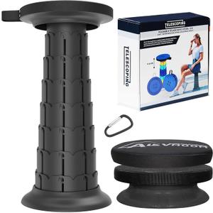 Upgraded XXL Collapsible Stool with Cushion 20.4", 440Lbs Max Weight, Wider & Taller Pop Up Seat, Heavy Duty Portable Retractable Folding Stool or Travel Foot Rest, Gift for Camping & Outdoors
