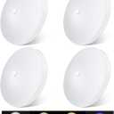 acegoo RV 3CCT 4.5'' LED Ceiling Dome Light, 3000K/4500K/6000K Switchable with Blue Nightlight 12V Puck Light for Motorhome Camper Trailer Boat, Surface Mount w/Dimmer Switch (4 Pcs)