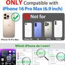 SPORTLINK for iPhone 16 Pro Max Case - IP68 Waterproof Military Protective Full Body Heavy Duty Shockproof 360 Sealed Dustproof with Screen Protector Cover for i Phone 16 Pro Max 6.9" Frosted Clear