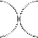 Uxcell 304 Stainless Steel O Rings, Multi-Purpose Metal Welded O-rings Round Rings for Hardware Luggage Accessories Size: 80x5mm Pack Of 2