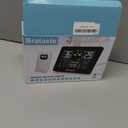 Weather Station Wireless Indoor Outdoor, Thermometer Wireless with Remote Sensor, Home Weather Station, Color Display Digital Weather Forecast, Humidity, Atomic Clock, Air Pressure for Home (Black)