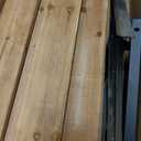 3 Panels No Dig Wood Privacy Screen, 42" H x 40" W Outdoor AC Fence