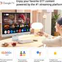 ASUS ZenScreen 27” 4K USB-C Smart Monitor (MS27UC) - UHD (3840 x 2160) IPS, 99% sRGB, GoogleTV, Harman Kardon Speakers, USB-C 90W PD, USB Hub, Wireless Display, Netflix and YouTube
