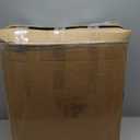 Shower Chair with Wheels 4 in 1 Folding Padded Bedside Commode Wheelchair Height Adjustable Detachable Bucket with Wheels Lifting Armrests Flip-up Footrest for Elderly Disabled (Black)