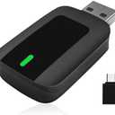 Wireless CarPlay Adapter for iPhone,Upgraded Wired to Wireless Carplay Adapter,Apple Car Play,Low Latency,Stable Connection for Cars with Factory Built-in CarPlay and iOS 10+/Android 11+,USB-A/Type-C