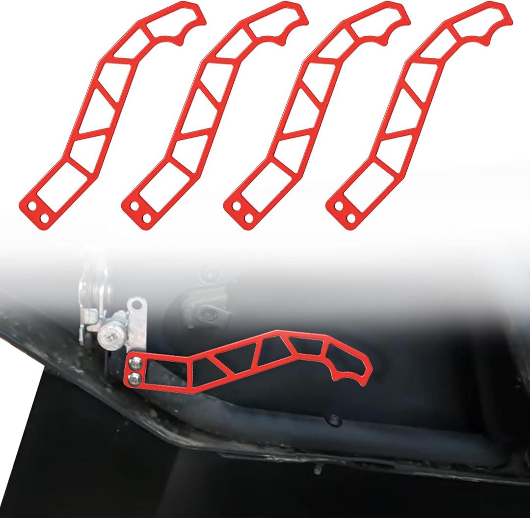 4PCS X3 Door Handle Latches Compatible with Can-Am Maverick X3 X DS RS Turbo R Max 2 & 4 Door 2017 2018 2019 2020 2021 2022 2023,Red
