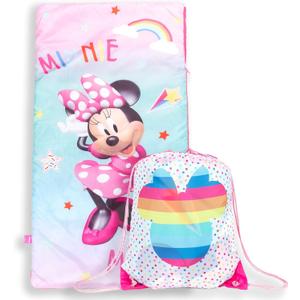 Jay Franco Disney Minnie Mouse Bowtique Slumber Sack - Cozy & Warm Kids Lightweight Slumber Bag/Sleeping Bag (Official Disney Product)