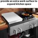 Gas Noodle Board Stove Cover: Mineye 2 IN 1 Gas Stove Top Cover Stainless Steel, Gas Stove Cover Board for Gas and Electric Stove Range Expanding Kitchen Space, Single Size 15"x 22"x3