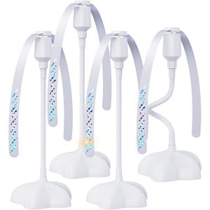 Fly Fans for Tables, 4 Pcs Food Fan to Keep Flies Away (White)