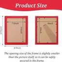 6 PCS Colorful Picture Frame 8x10 Picture Frame, Glitter Photo Frames Tabletop Photo Display Cute and Fun for Desktops, Display Cases, Bedrooms, Living Rooms, Photos and Handicrafts-6 Colors, 20x25 inches