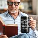Qtencas Retirement Gifts for Men, Every Sip Tastes Like It's Not My Problem Anymore 20oz Insulated Coffee Mug, Goodbye Gift, Farewell Gifts for Men Friends Coworkers Dad Grandpa