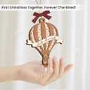 2 x Just Married Ornament for Couples 2025 - Wedding Gifts for Couples Chirstmas Ornaments, First Bridal Shower Ornaments for Bride, Gift for Newlyweds, Just Married Gifts for Women