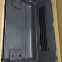 SportPet Airline Approved Wire Door Travel Dog Crate, Durable Plastic Pet Travel Kennel with Removable Wheels,Collapsible, Food Bowls & Accessories,Fits Dogs up to 32" L & 24" H - X-Large -Gray/Black