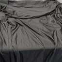 Outpain Spandex Tablecloth for 6 Foot Rectangle Tables, 2 Pack Black Wrinkle Free Fitted Table Cloths 6ft Stretchy Banquet Table Clothes Cover Desk Skirt for Birthday Wedding Parties Baby Shower