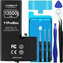 13500mAh Super Capacity Battery Compatible with iPhone 11 Pro Max, 0 Cycle Li-Polymer Replacement Battery for iPhone 11 Pro Max, with Professional Repair Tool Kit